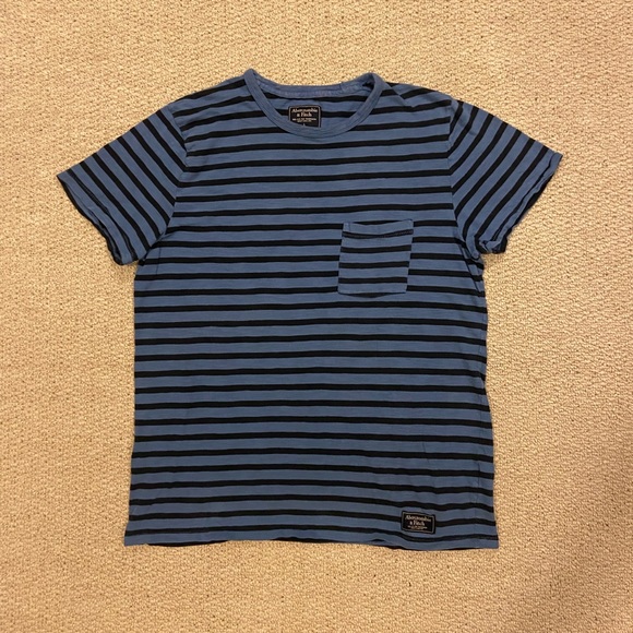 Abercrombie & Fitch Other - Mens Abrecrombie and Fitch stripped blue t-shirt size L